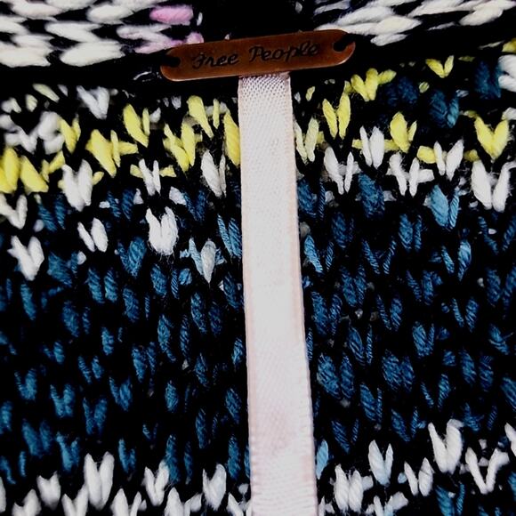 Free People Think Twice Technicolor Cardigan Sweater - Picture 5 of 11